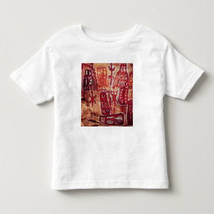 Prehistoric rock painting toddler t-shirt