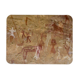 Prehistoric rock paintings, Akakus, Sahara Magnet