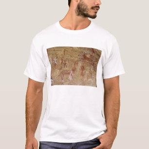 Prehistoric rock paintings, Akakus, Sahara T-Shirt