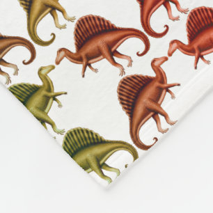 Prehistoric Spinosaurus Dinosaur Fleece Blanket