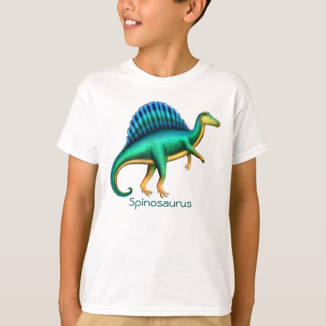 Prehistoric Spinosaurus Dinosaur Kids Sweatshirt T-Shirt (Front)