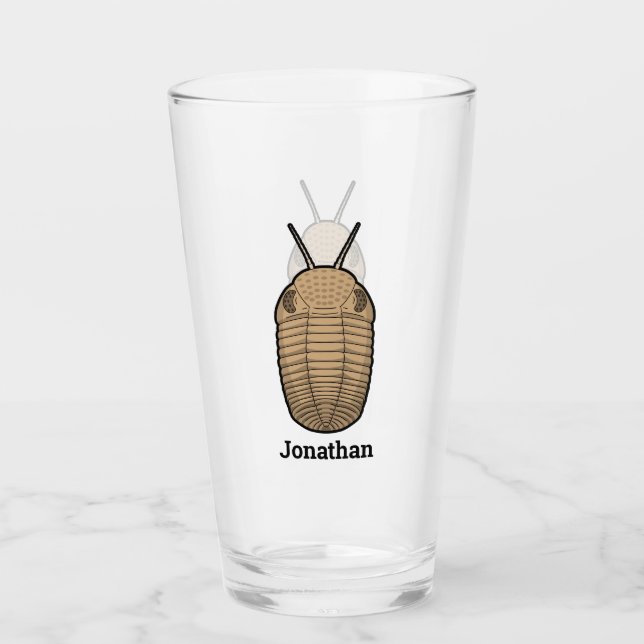Prehistoric Trilobite Glass (Front)