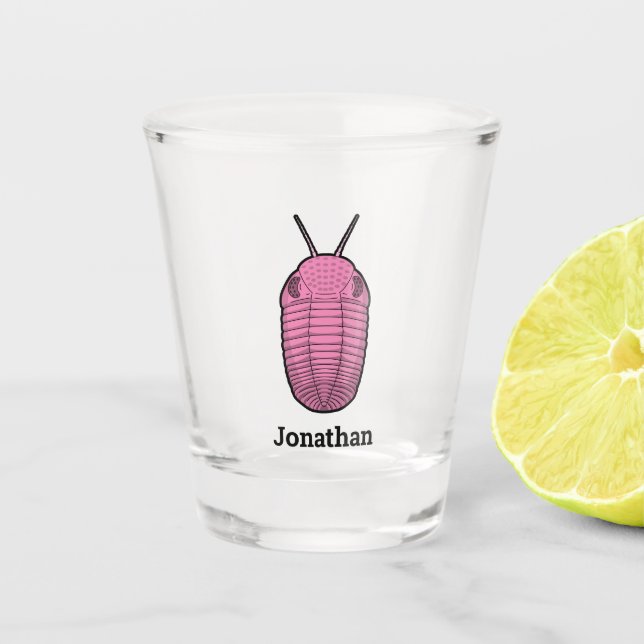 Prehistoric Trilobite Shot Glass (Front)