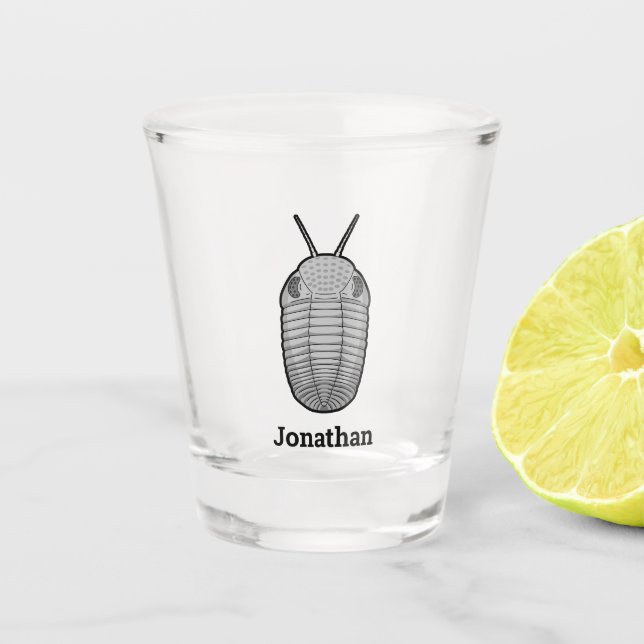 Prehistoric Trilobite Shot Glass (Front)