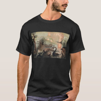 Prehistoric World Antique Print T-Shirt