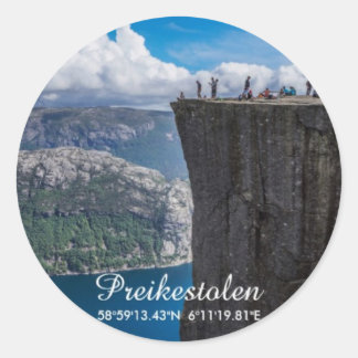 Preikestolen, Norway Classic Round Sticker