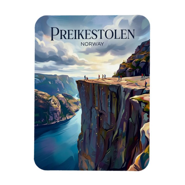 Preikestolen Norway Magnet (Vertical)