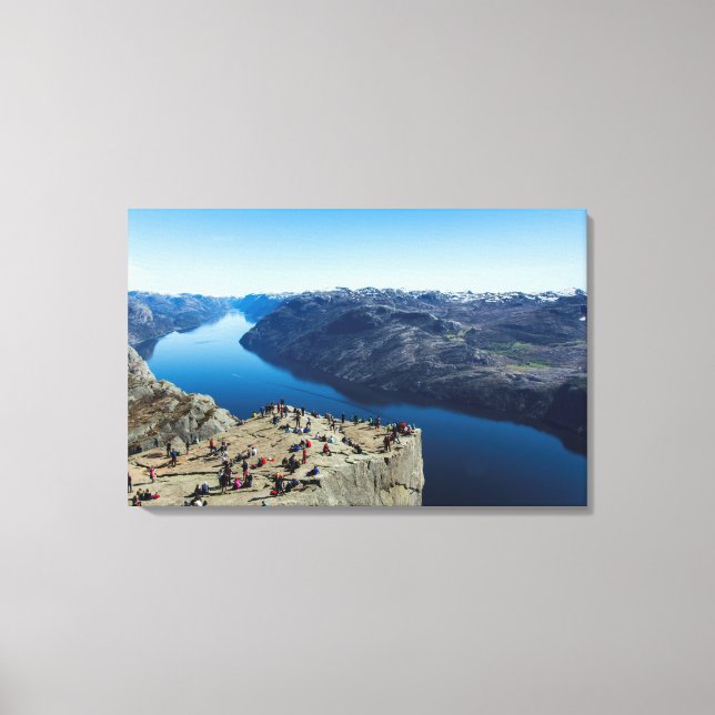 Preikestolen (Pulpit Rock) Norway Canvas Print (Front)