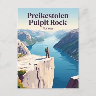 Preikestolen Pulpit Rock Norway Postcard
