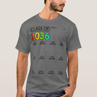 PreK 12th Grade Grow With Me Checkmark Space Class T-Shirt