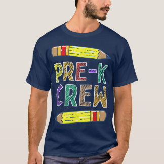 PreK Crew Funny PreK Teachers Back To School T-Shirt