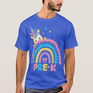 PreK Funny Rainbow Unicorn Back To School Gift  T-Shirt