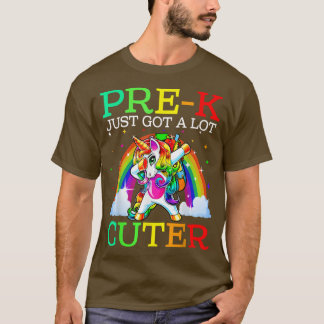 PreK Just Got A Lot Cuter Unicorn Back To School  T-Shirt