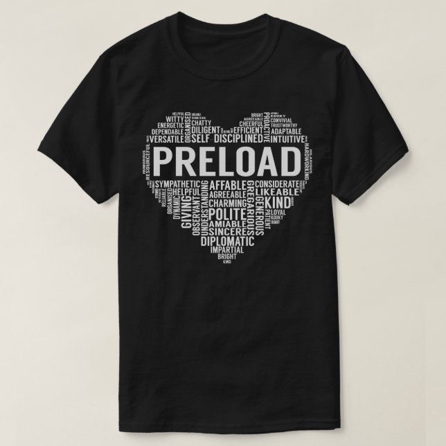 Preload Heart T-Shirt (Design Front)