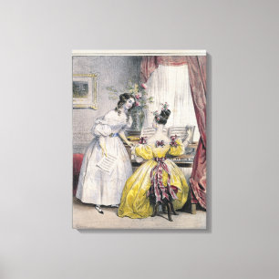 Prelude, from 'Journal des Femmes', 1830-48 Canvas Print