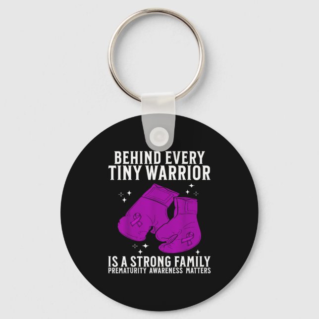 Prematurity Awareness For Nicu Parents Nicu Awaren Keychain (Front)