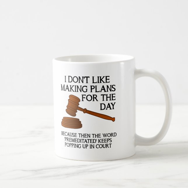 Premeditated Funny Mug (Right)