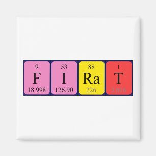 Premier aimant de nom de table périodique