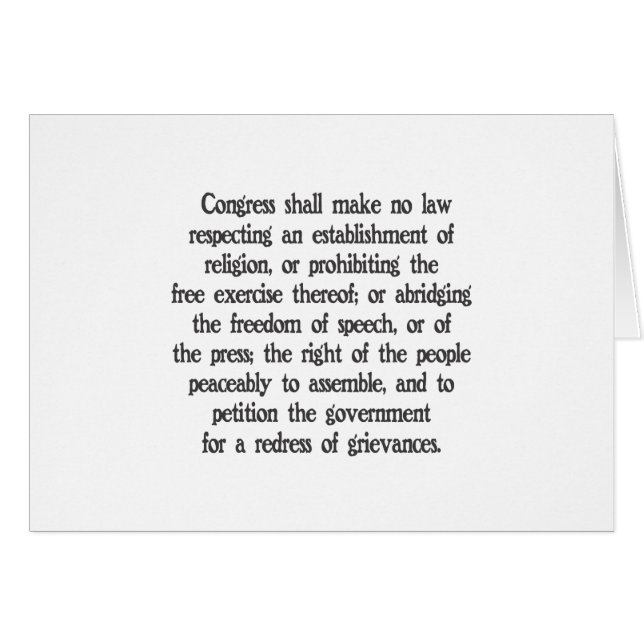 Premier amendement (Devant horizontal)