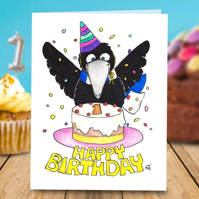 PREMIER ANNIVERSAIRE Carte de voeux par Nicole Jan (Créateur téléchargé)