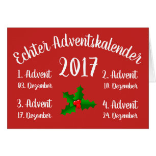 Premier calendrier de l'Avent