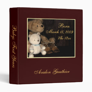 Premier classeur d'album de bébé d'années de