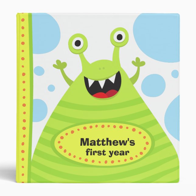 Premier classeur d'année de babys drôles mignons (Devant)