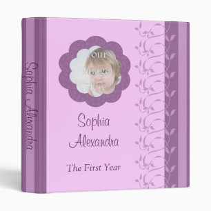 Premier classeur d'Avery de l'année du bébé