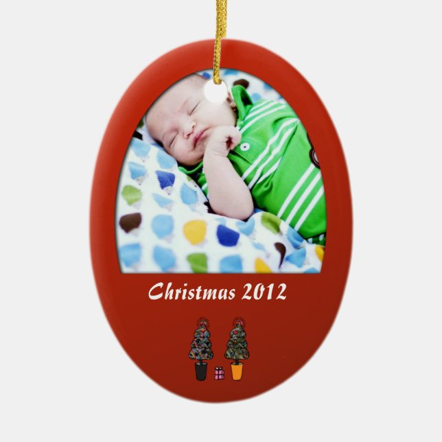 Premier ęr ornement de Noël du bébé (Devant)