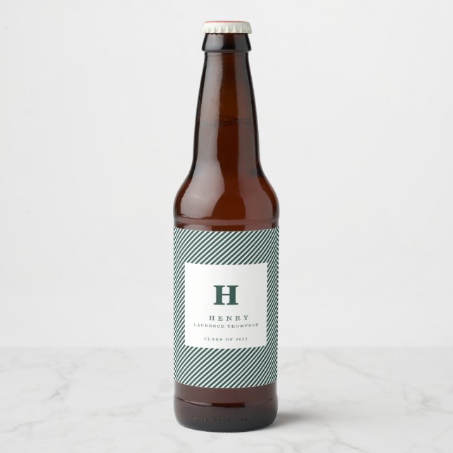 PREMIER ÉTIQUETTE DE BOUTEILLE DE BIÈRE DE LA FÊTE (Devant)