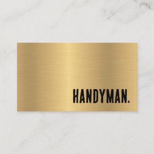 Premier Faux Gold Handyman Business Card