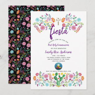 Premier Invitation de la Communion FIESTA garçon o