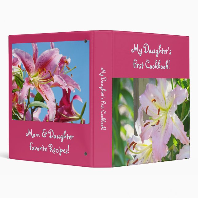 Premier livre de recettes de la fille ! classeur d (Arrière-plan)