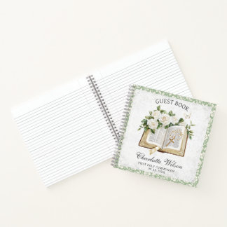 Premier livre d'invité floral Holly Communion