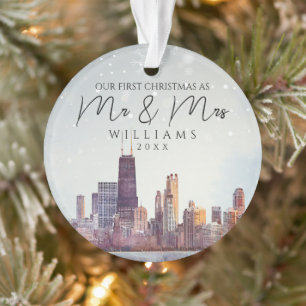 Premier Noël à Chicago en tant que M&M Mariage