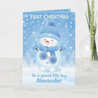 Premier Noël | Carte de voeux Baby Boy