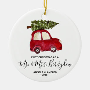 Premier Noël comme M. et Mme ornement