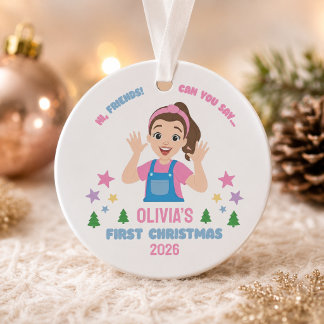 Premier Noël de bébé avec nom personnalisé