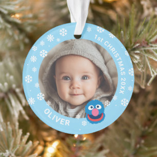 Premier Noël de Bébé Grover Création de photo pers