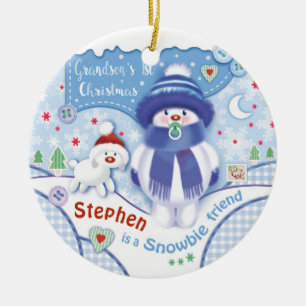 Premier Noël de Grand-Fils, adorable ornement