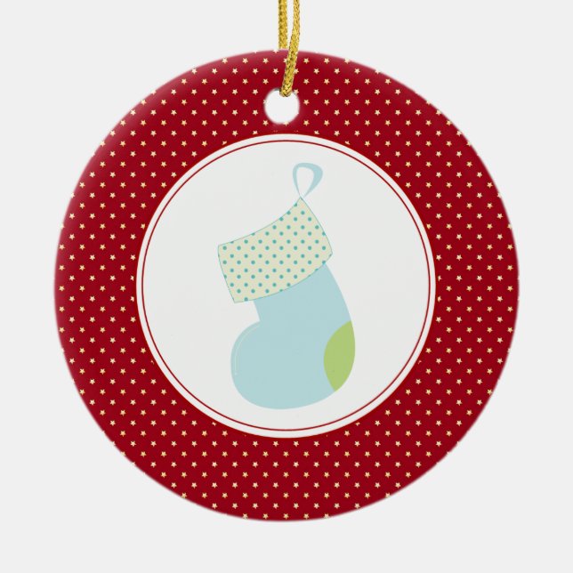 Premier Noël du bébé | Ornements de Noël (Devant)