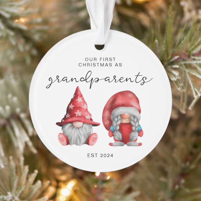 Premier Noël en grand-parents Famille de Noël (Arbre)