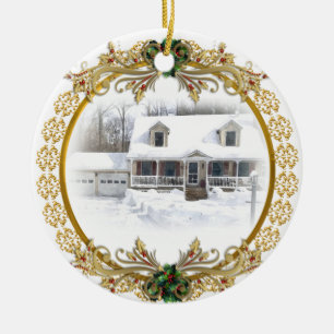 Premier Noël en nouvel ornement à la maison