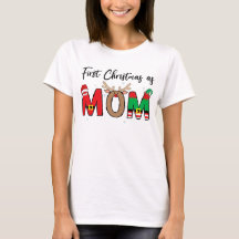 Premier Noël en tant que maman T-shirts de Noël as
