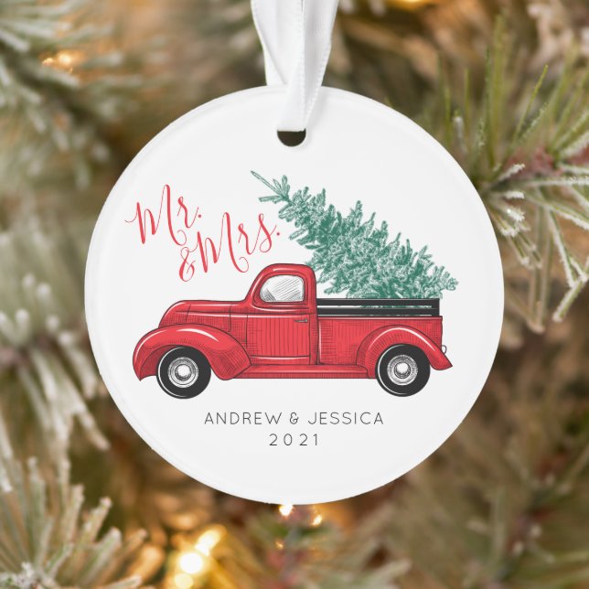 Premier Noël en tant que Monsieur. & Mme | Camion  (Arbre)
