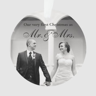 Premier Noël en tant que Monsieur. & Mme Ornament 