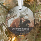 Premier Noël engagé photo minimale moderne