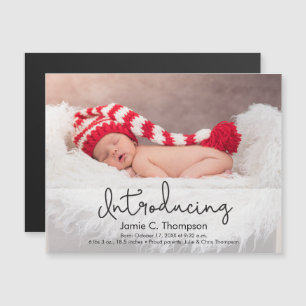 Premier Noël Faire-part de naissance bébé