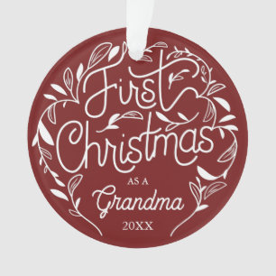 Premier Noël Grand-pa Grand-mère Acrylique Ornemen