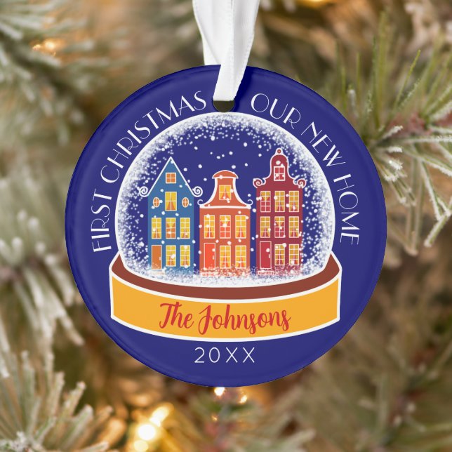 Premier Noël Notre nouvelle maison Snowglobe Noël (Arbre)
